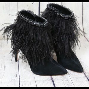 Jessica Simpson's Feather ankle booties.